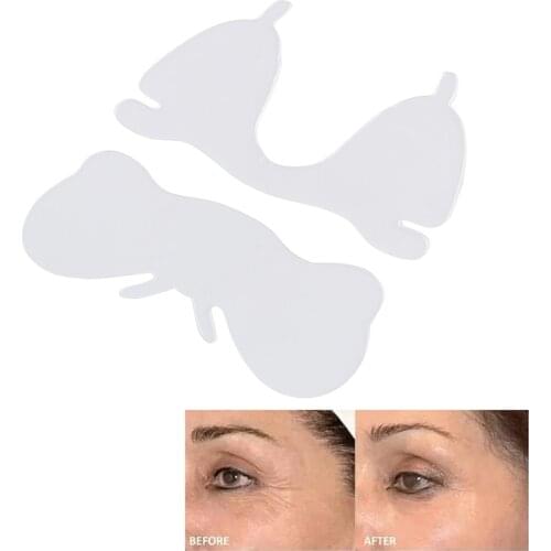 2 Pcs/Set Butterfly Wrinkle Removal Stickers Anti-Wrinkle Face Eye Cheek Forehead Patches
