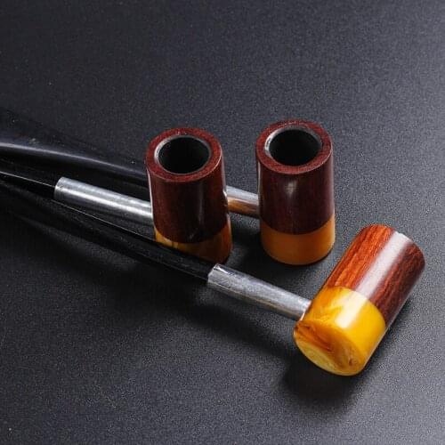 New 1pcs Vintage Enchase jade Wooden Smoking Pipe Tobacco Cigarettes Cigar Pipes Durable