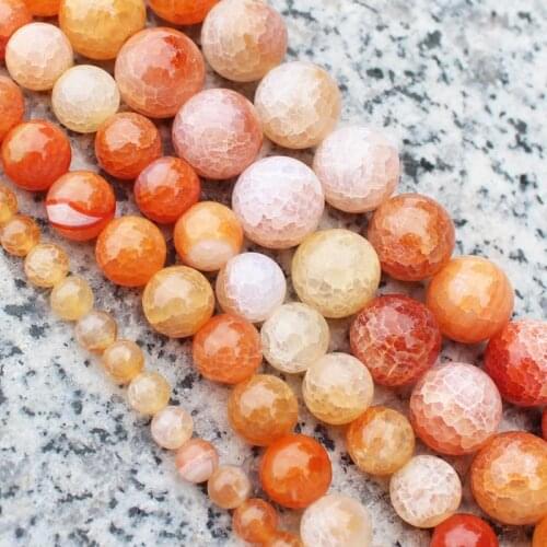 Wholesale Pink Crackle Agates Round 6-12mm Beads 15"/38cm,For DIYJewelry making!We provide mixed wholesale for all items