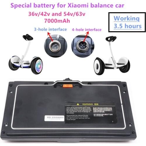 Original Scooter 36V / 54V Battery pack ForXiao Mi Battery of No.9 balance car 36V 7000mAh lithium battery Working 3-5 hours