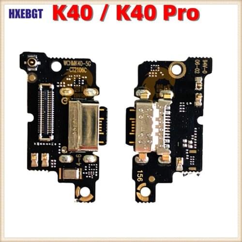 For Xiaomi Redmi K40 , K40 Pro 5G USB Charging Port Board USB Charger Dock Connectoer Flex Cable Smartphone Repair Parts