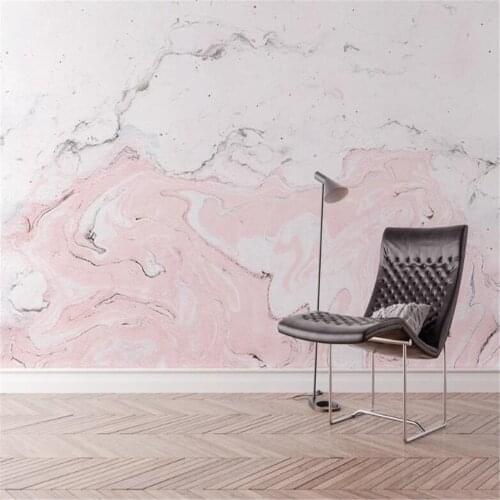 Milofi custom 3D photo wallpaper mural modern minimalist pink marble background wall decorative painting