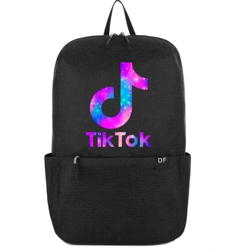 Tik Tok Casual Backpack Casual Original Leisure Sports Bag Lightweight Urban Unisex Mochilas Tik Tok Travel Waterproof Mochilas
