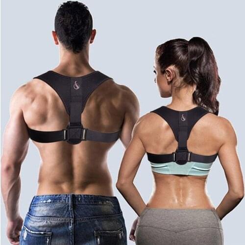 2021 Adjustable Velcro Correction Belt Unisex Back Support Shoulder Support Belt Posture Correction Corset Dropshipping