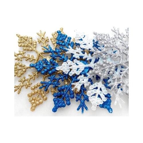 Christmas Tree Acrylic SnowFlake Decoration Flower 10CM 5.5G 8 Colors for to Make Up Tree Merry Chirstmas Party Artificial Snow