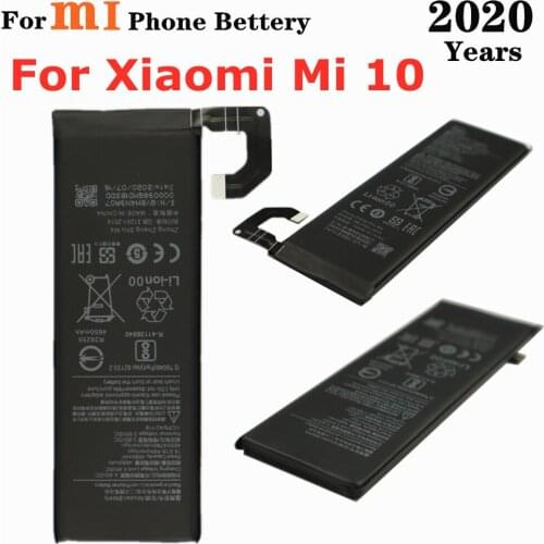 2020 Years High Capacity For Xiaomi 10 5G Mi10 5G Replacement Battery 4780mAh BM4N Mobile Phone bateria Batteries