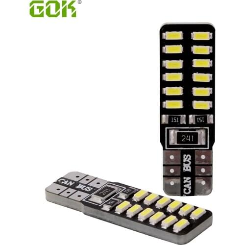 T10 canbus led 24led 3014 smd t10 Led Canbus Car Smd Light w5w 194 t10 24smd led Bulb No Obc Error led