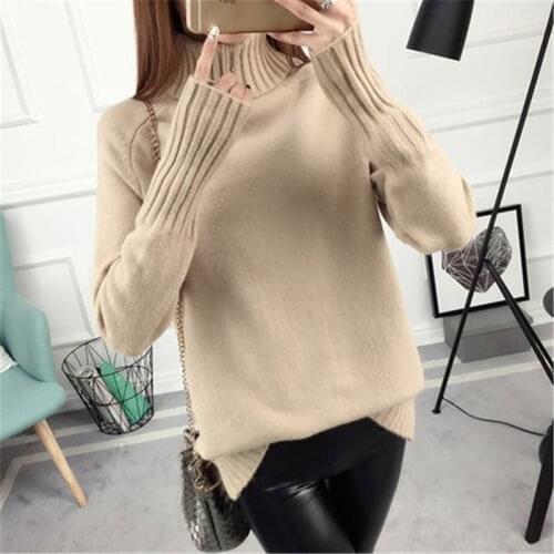 Sweater Female 2019 Autumn Winter Cashmere Knitted Women Sweater And Pullover Female Tricot Jersey Jumper Pull Femme