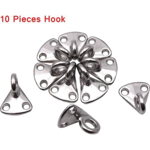 10 Pieces Stainless Steel Boat Deck Fender Hook Polished Yacht Boat Marine Hardware Spring Fender Hook Snap Hanger Hanging