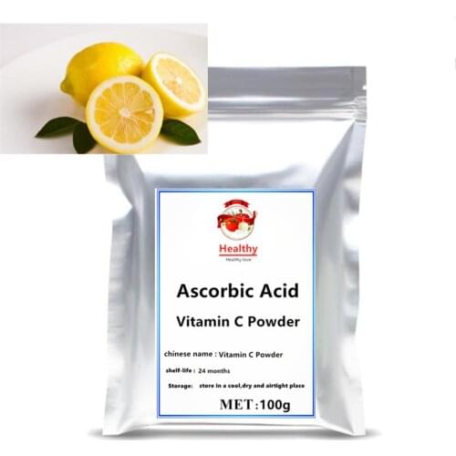 100-1000g Hot sale Ascorbic acid serum pure vitamin c powder 99% ordinary vitamin c serum natural Anti-Aging Whitening Skin Care