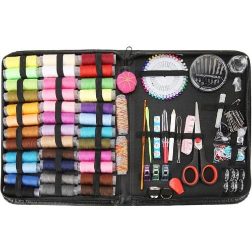 183pcs DIY Multi-function Threads Sewing Box for Hand Quilting Stitching Portable Travel Sewing Kit Embroidery Craft Sewing Tool