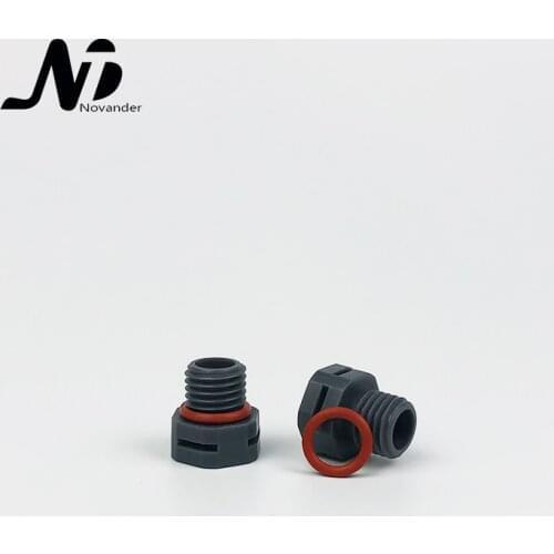Free Shipping 100pcs Nylon Screw Vent Stop Plugs Plastic Valve M6*1 Black