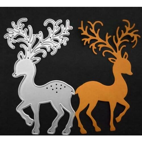 JX-LCLYL 105x64 DIY knife molding Biig Deer knife mold carbon steel Metal Cutting Dies Stencils