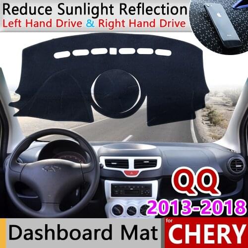 For Chery QQ 2th Gen 2013~2018 New QQ Kimo Anti-Slip Mat Dashboard Cover Pad Sunshade Dashmat Carpet Accessories 2014 2015 2016