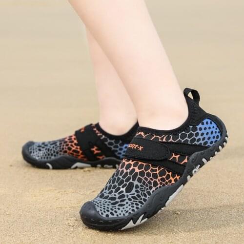 Soft Breathable Childrens Barefoot Beach Water Shoe Boys Girls Quick-Dry Upstream Seaside Wading Shoes Non Slip Swimming Shoes