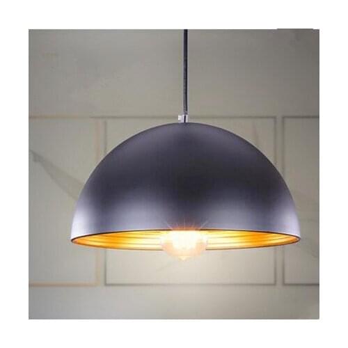 European classic white&black shade iron art pendant lights spiral line E27 LED hang lamp for cafe&porch&stairs&bar CYDD043