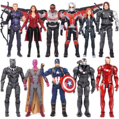 Avengers Infinity War Iron Man Captain America Figure Spiderman Black Panther Iron Man Action Figure toys kids toys