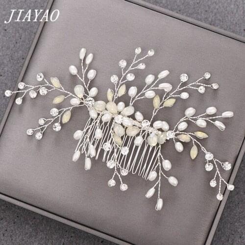 Hair Comb Hair Accessories For Women Pearl Rhinestone Hair Comb Wedding Hair Ornament Decoration Head Accessories Women