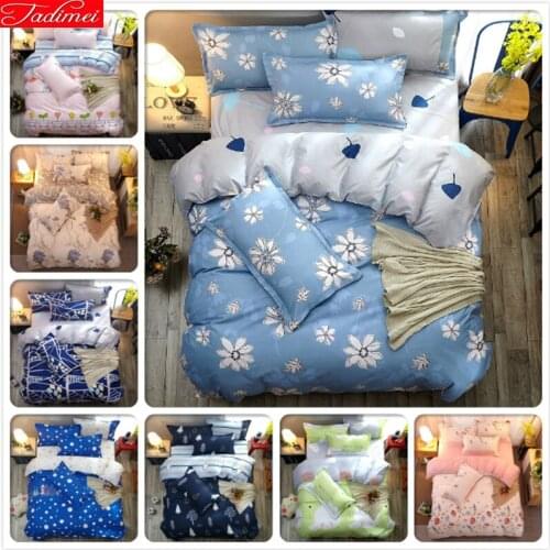 Snow Floral Flower Print 3pcs 4pcs Bedding Set Child Kids Boy Girl Bedlinens King Queen Twin Double Single Size Duvet Cover 1.8m
