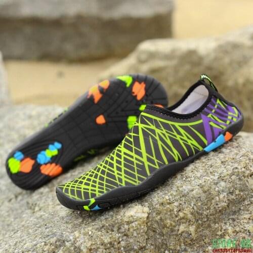 Aqua Shoes Men Women Slip-on Sneakers Quick Dry Swimming Footwear Unisex Outdoor Breathable Upstream Beach Shoes