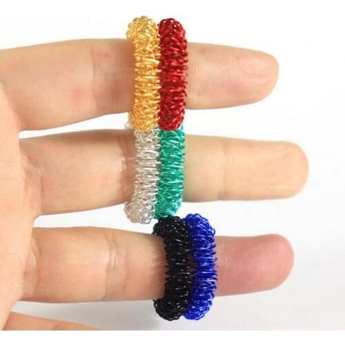 Finger Hand Massager Acupuncture Ring Health Care Body Massager Stress and Anxiety Relief Finger Toy Relax Hand Massage Finger