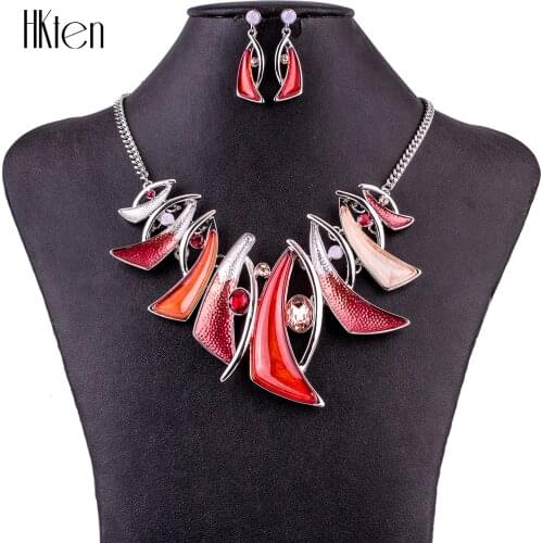 MS1504779 Fashion Jewelry Sets High Quality Necklace Sets For Women Jewelry Multicolored Crystal Resin Unique Design Party Gift