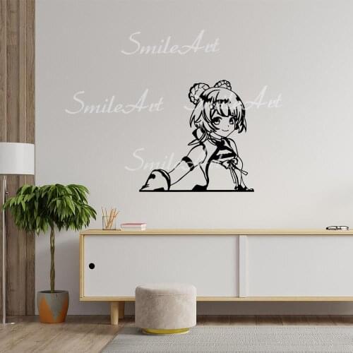 Cartoon Genshin Home Decoration Accessories For Kids Rooms Decoration Wall Art Decal