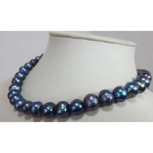 Genuine Freshwater cultured 8-9mm white pearl necklace 36 INCH