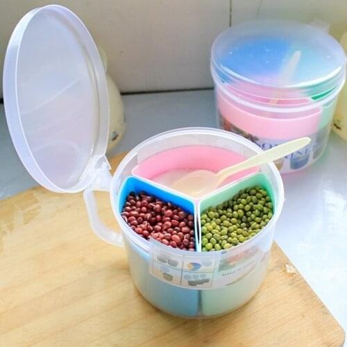 New Arrival Kitchen Necessary Plastic Spices Box Round Seasoning Cans with Cover Kitchen Tools Pepper Seasoning Box 5ZCF330