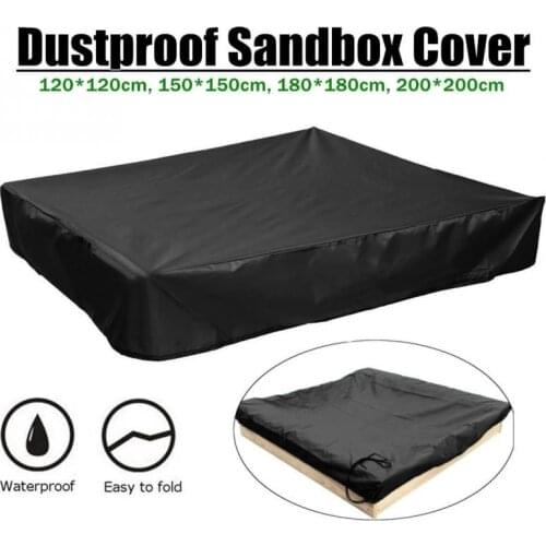 With Drawstring Dustproof Waterproof Bunker Outdoor Garden Oxford Cloth Shelter Canopy Children Toy Sandpit Pool Sandbox Cover