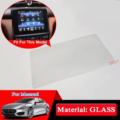 For Maserati Quattroporte Ghibli Lavante Car Styling Glass GPS Navigation Screen Glass Protective Film Display Protective Film