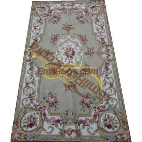 Style Luxury Needle Point Hand-woven Carpet Natural Sheep Wool Hand Knitted Carpets