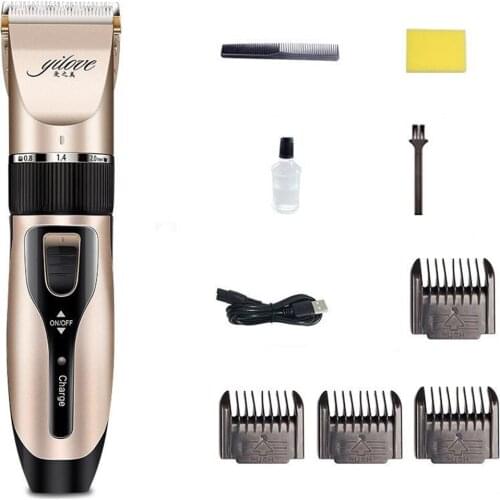 Quiet Electric Cordless Hair Clipper Hair Cutting Kit for Adult Ceramic Head