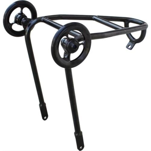 Titanium EasyWheel With Screw 62g Folding Bicycle Rear Triangle Easy Wheel For Brompton