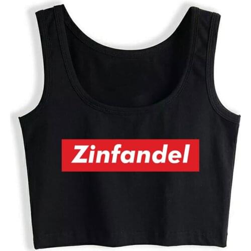 Crop Top Female Zinfandel Funny Vintage Sleeveless Tops Women