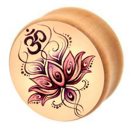 JUNLOWPY Wood Ear Plug Gauges Wooden Flesh Tunnels Flared Logo Earring Expander Stretcher Body Jewelry Piercing 6-16mm 60/120pcs