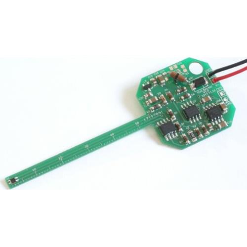 Voltage signal output of linear Hall sensor in signal conditioning board of Tesla meter and Gauss meter