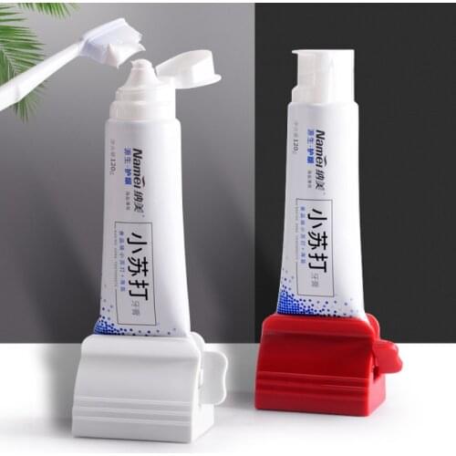 Rolling Toothpaste Tube Squeezer Toothpaste Cosmetic Seat Dispenser Holder Stand