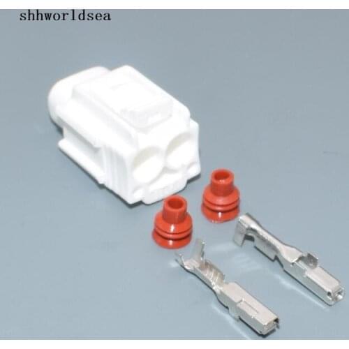 Worldgolden auto 2.2mm 2p plastic housing plug wire waterproof electrical connector