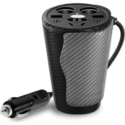 Xuyuan/car inverter 1000w/cup type voice-activated LED/ colorful ambient light USB charging converter