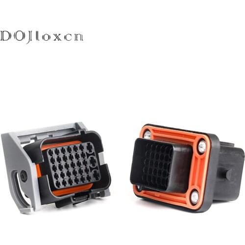 1 Set 33 Pin Automobile Black Wiring Connector Waterproof Male Female Plug Socket DJ7331-1.5 3.5-11/21 With Terminal Pisay