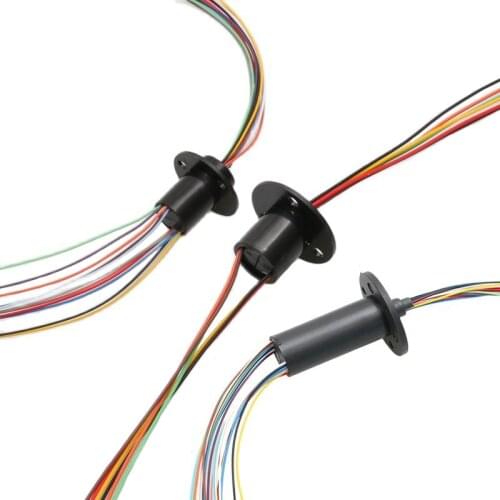 1PCS 2/4/6/8/12/18/24/36 Wires Micro Slip Ring 1.5A Collector Rings Rotary Connector Joint Dia 12.5mm 12.8mm SRM-12 FSC Slipring