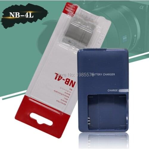1pcs NB-4L Camera Battery For Canon IXUS 50 55 60 65 80 75 100 I20 110 115 120 130 IS 117 With Digital Camera CB-2LVE charger