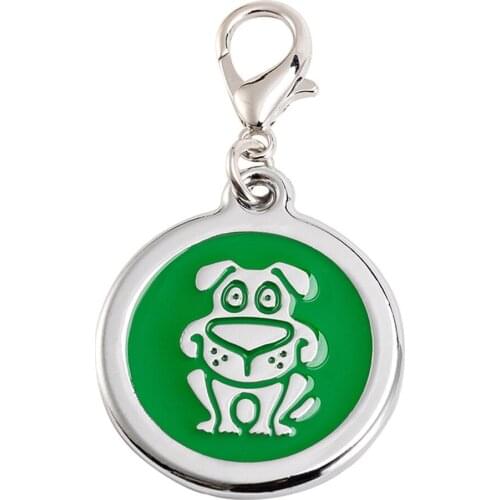 1pc Personalized Cat ID Tag Free Engraving For Kitten Collar Pet Charm Name Pendant Necklace Accessory