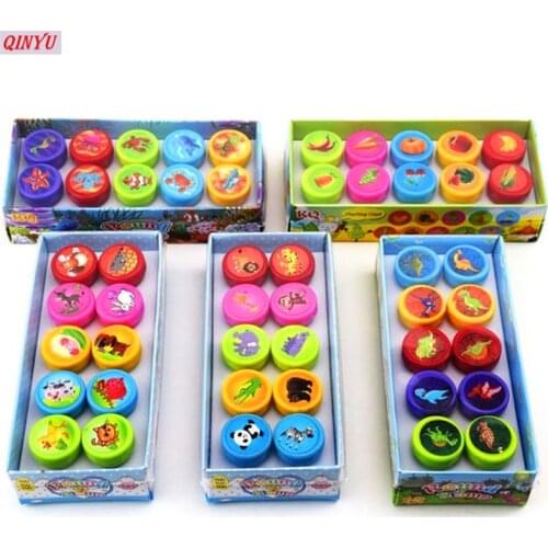 10PCS Self-Inking Stamp Kids Party Favors Event Supplies for Birthday Party Toys Boy Girl Goody Bag Pinata Fillers 5zMM146