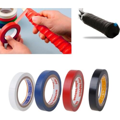 100% Brand New and High Quality 8m Squash Badminton Tennis Racket Head Protection Stickers Winding Handle Tape