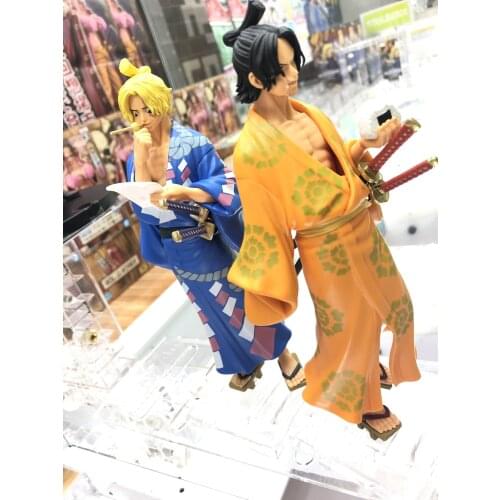 100% Original Banpres Onepiece Figure Ace Sabo Magazine Figure PVC Action Model Toys Anime Figure