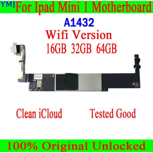 Original unlocked For iPad MINI 1 Motherboard Wifi+3G Version,Clean iCloud With sim card slot Wifi+3G Version for iPad MINI 1