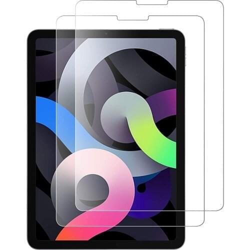 2 Pack Tempered Glass For Apple iPad Air 4 10.9 Inch 2020 Screen Protector A2324 A2072 Anti Scratch Clear Tablet Protective Film