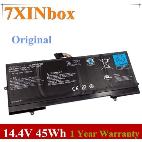 7XINbox 14.4V 45Wh 3150mAh Original FPCBP372 FMVNBP220 Laptop Battery For Fujitsu Lifebook U772 Computer